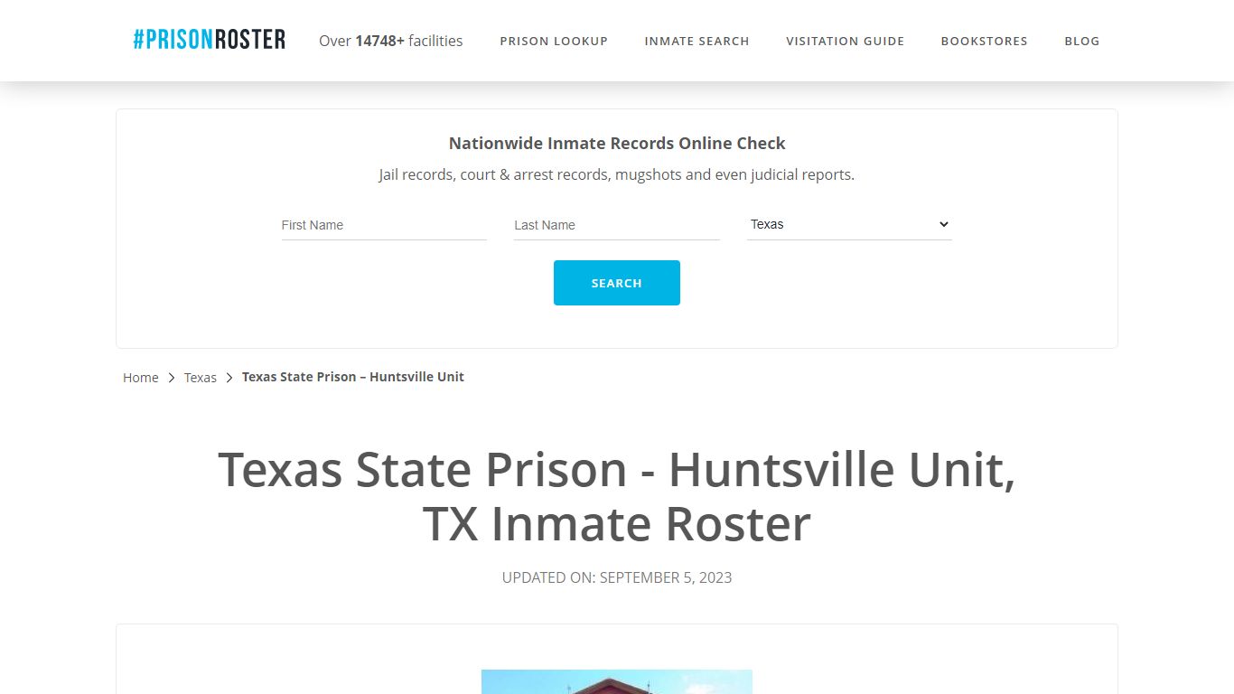 Texas State Prison - Huntsville Unit, TX Inmate Roster - Prisonroster